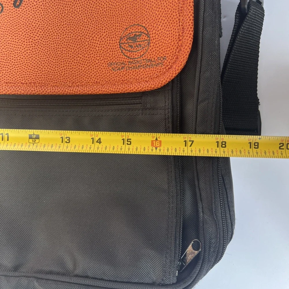 VTG Rawlings NCAA Basketball Messenger Laptop Briefcase Shoulder Bag Orange EUC